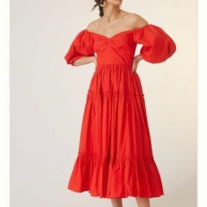 Anthropology ATSU size 4 poplin midi dress